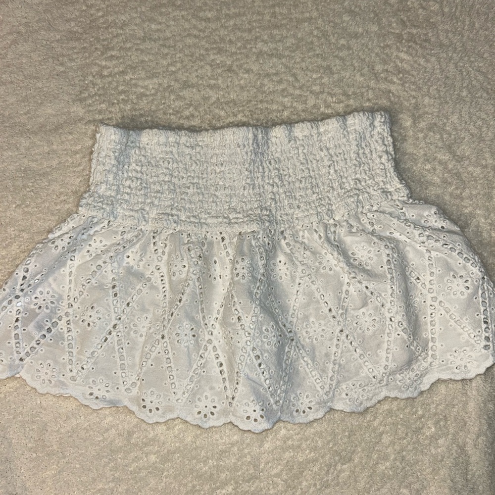Edikted White Lace & Crochet Women's tube top